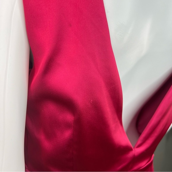 NWT House of Harlow 1960 Low Back Pink Satin Mini Dress 10 - Picture 9 of 11